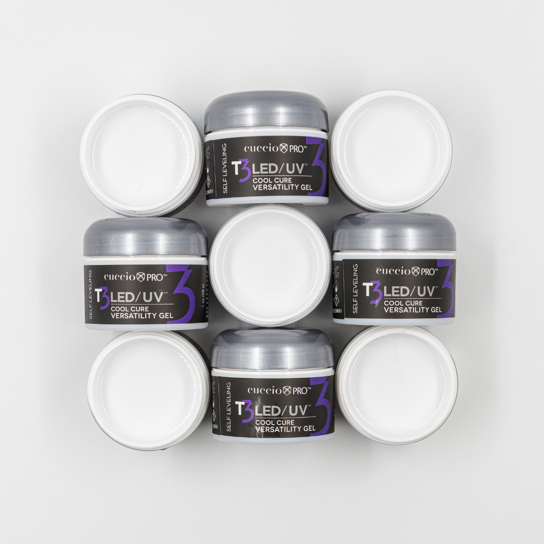 GEL T3 SELF LEVELING VERSÁTIL LED/UV BRANCO (WHITE) 28G CUCCIO PRO