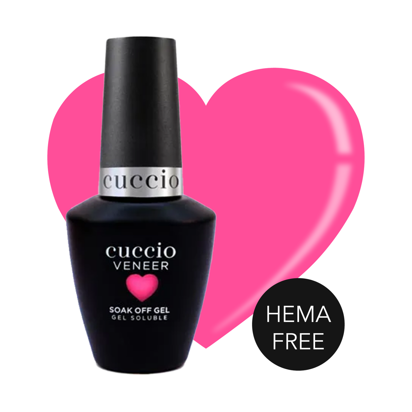 NEON FUCSIA CVHF007 ESMALTE HEMA FREE VENEER 13ML CUCCIO