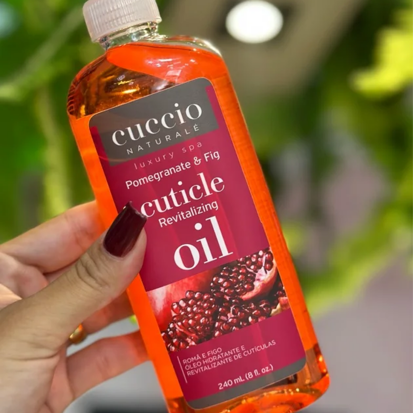 ÓLEO HIDRATANTE ROMÃ E FIGO (POMEGRANATE E FIG) 240ML CUCCIO NATURALÉ