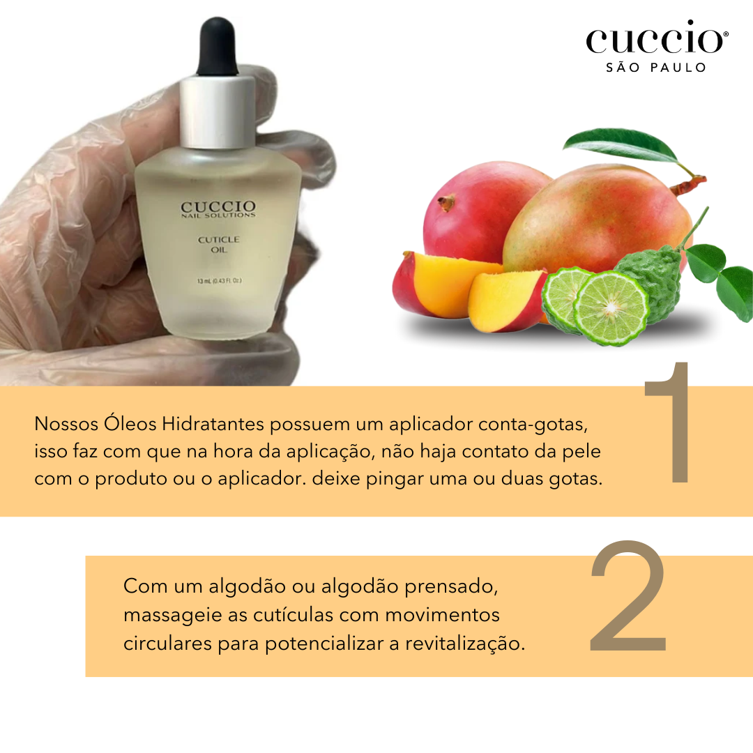 ÓLEO HIDRATANTE CUTÍCULA 13ML MANGA E BERGAMOTA (MANGO E BERGAMOT)